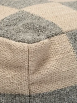 Puf Square 50x50 cm, Gris-natural