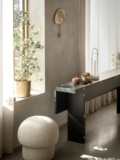 Pufe Uno Ø50 cm, Cream