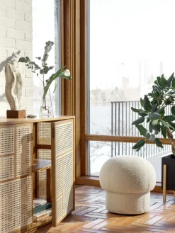 Pufe Uno Ø50 cm, Cream