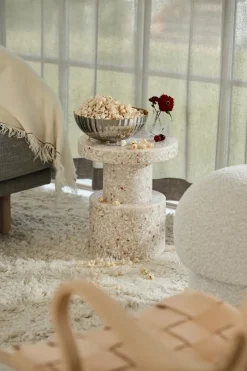 Pufe Uno Ø50 cm, Cream