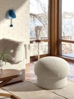 Pufe Uno Ø65 cm, Cream