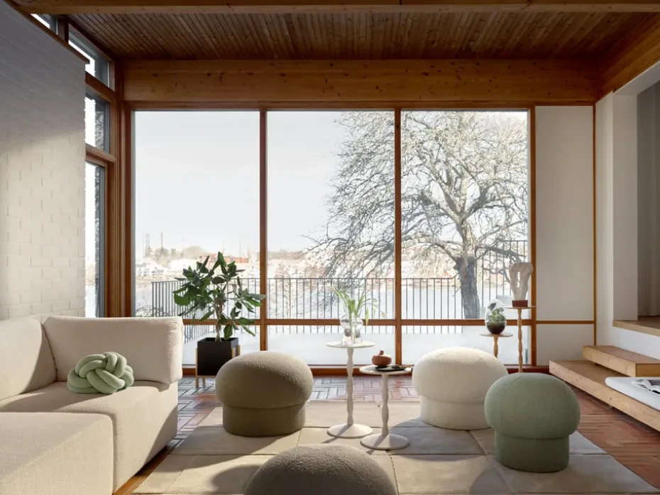 Pufe Uno Ø65 cm, Green