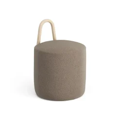 Puff Amstelle pequeño fresno lacado natural, Main Line Flax 23