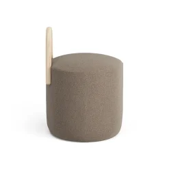 Puff Amstelle pequeño roble lacado natural, Main Line Flax 23