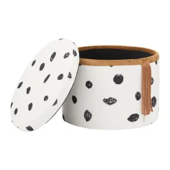 Puff con almacenamiento Pippi Ø40x30,5 cm, Multi