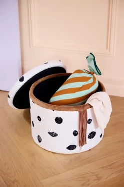 Puff con almacenamiento Pippi Ø40x30,5 cm, Multi