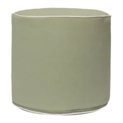 Puff de asiento Billow , Tea green, Ø40x34 cm