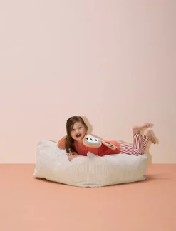 Puff de asiento Kid's Base 85x85x34 cm, Blanco natural