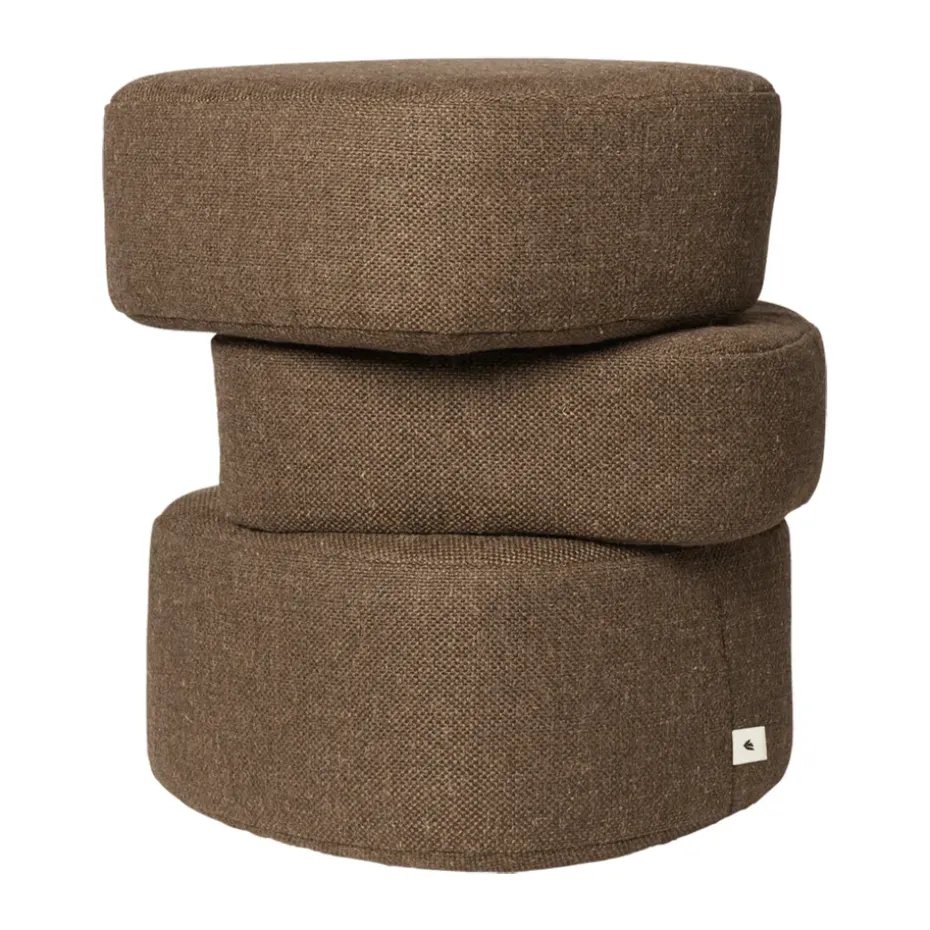 Puff de asiento Plyo staple, Dark brown