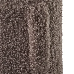 Puff de asiento Teddy, Espresso, Ø35 × 40 cm