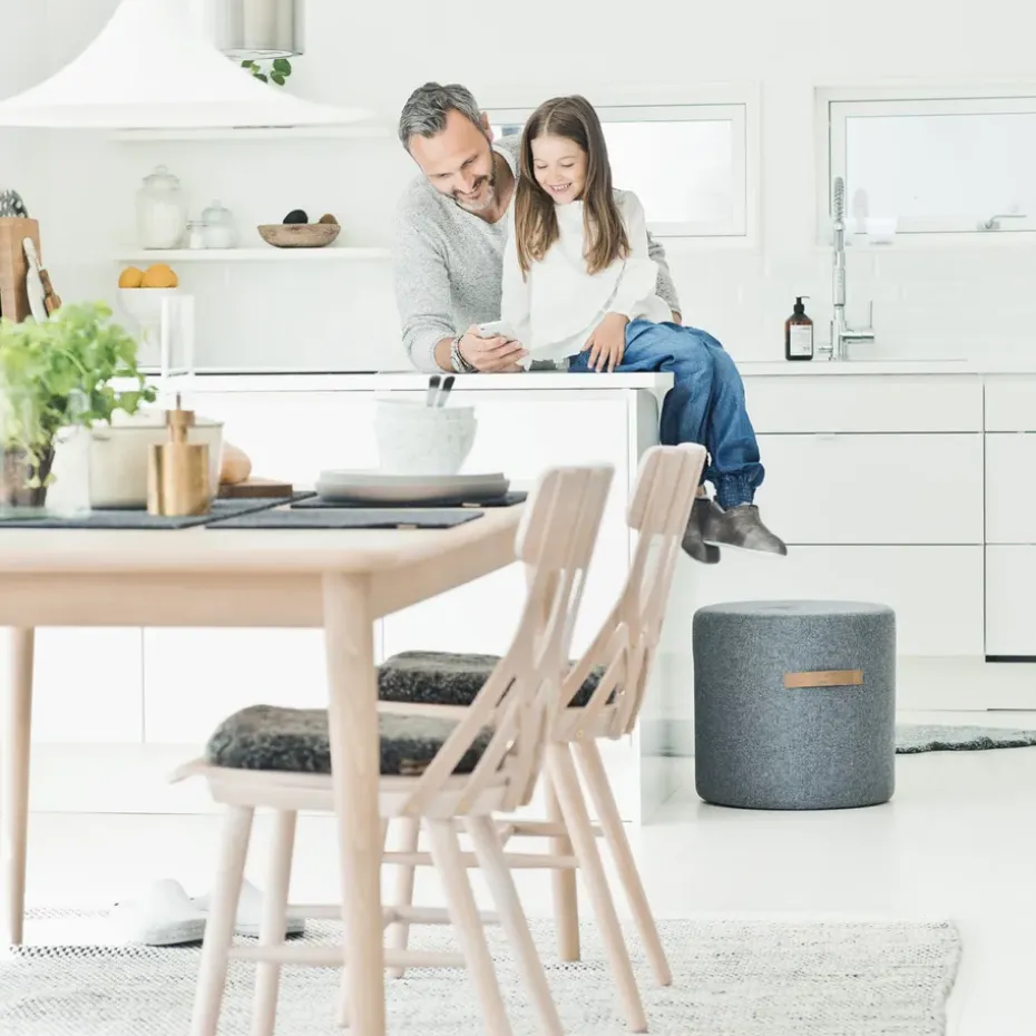 Puff Sara 40 cm, granito