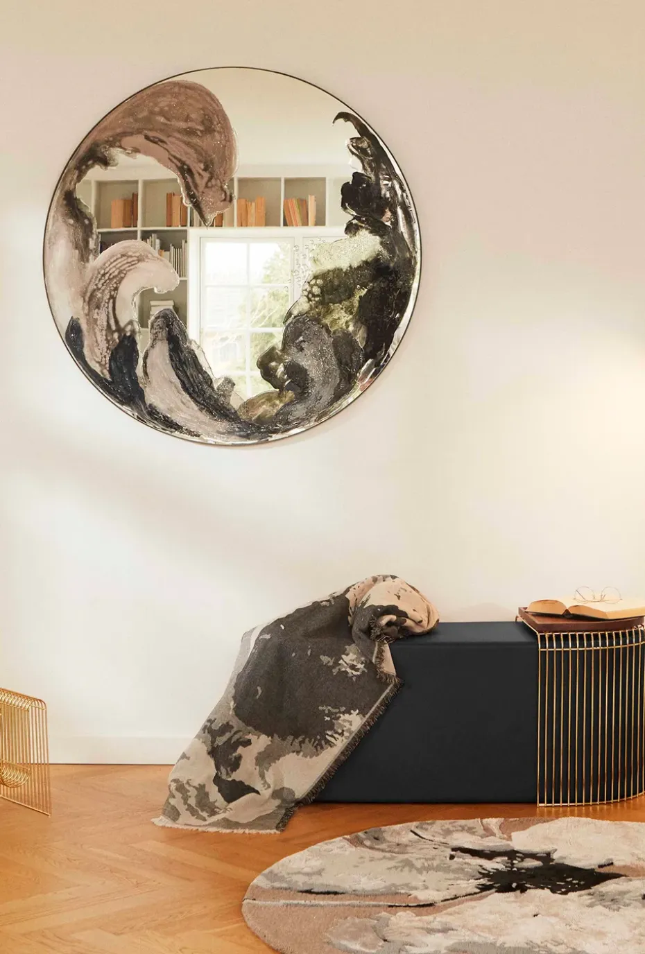 Puff Sessio 45x110 cm, Negro