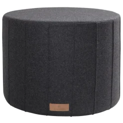 Puff Shepherd Anja 40x50 cm, negro