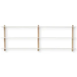 Repisa Nivo D, Roble claro-blanco