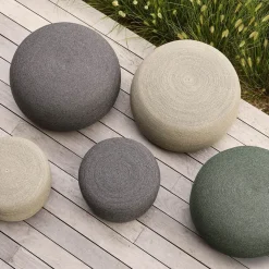 Reposapiés Circle Ø52 cm, Dark grey