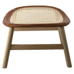 Reposapiés Dandy, Roble-natural-cuero Tärnsjö cognac