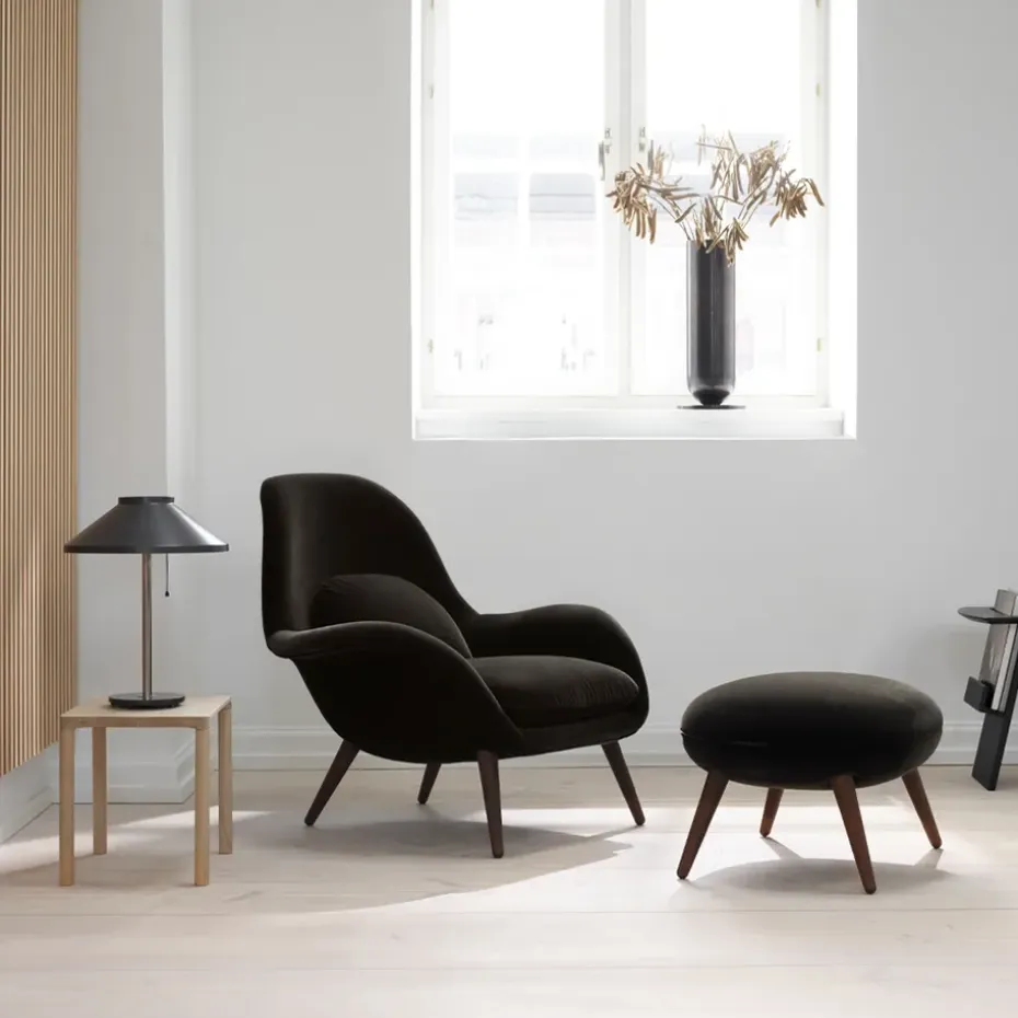 Reposapiés Swoon Ottoman , Hallingdal 65 130-roble ahumado