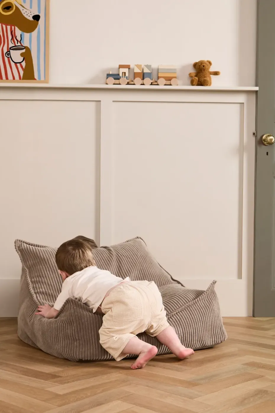 Saco de asiento Kid's Base, Marrón