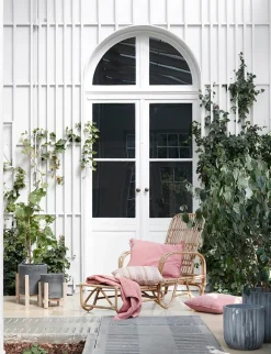 Set de 2 macetas Fiber, Charcoal