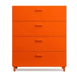 Set de 4 patas Relief, Naranja