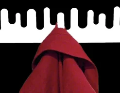 Set de 2 percheros de pared Wave, blanco