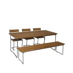 Silla 1, Pino aceitado-galvanizada en caliente