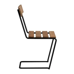 Silla 1, Teca sin tratar-negro