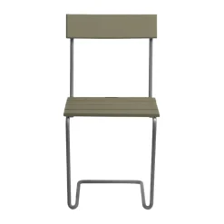 Silla 1, Verde claro roble-acero galvanizado