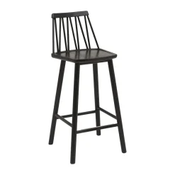 Silla bar ZigZag 63 cm, Barniz negro