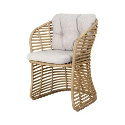 Silla Basket con cojín, Cane-Line wove light grey