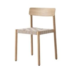 Silla Betty TK1, Roble, asiento de lino natural trenzado