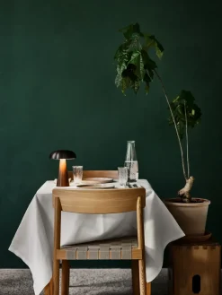 Silla Betty TK1, Roble, asiento de lino natural trenzado