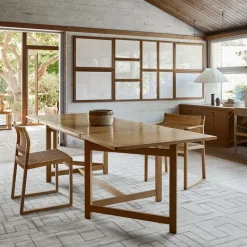 Silla BM61, Estructura de ratán aceitada