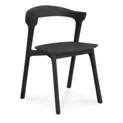 Silla Bok outdoor, Teca tintada en negro