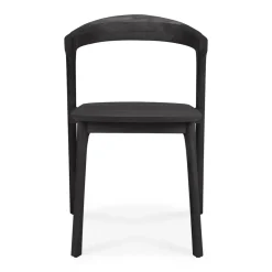 Silla Bok outdoor, Teca tintada en negro