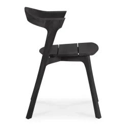 Silla Bok outdoor, Teca tintada en negro