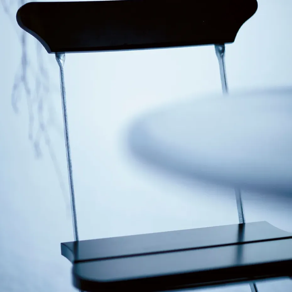 Silla Classic N. 2, Negro, soporte galvanizado en caliente