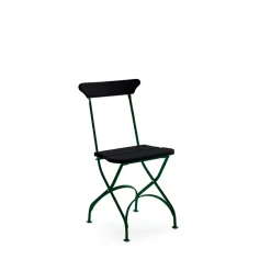 Silla Classic N. 2, Negro, soporte verde