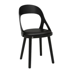 Silla Colibri, Roble barniz negro-cojín negro