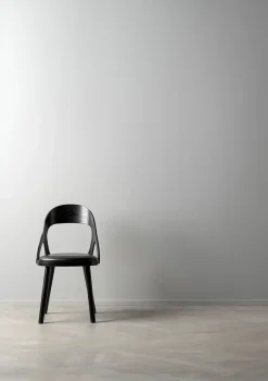 Silla Colibri, Roble barniz negro-cojín negro