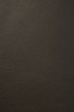 Silla con asiento de cuero Bok , Roble tintado marrón-cuero marrón