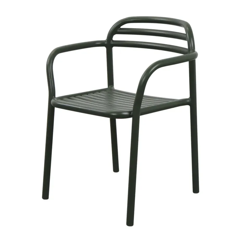 Silla con reposabrazos Bliss, Dark green