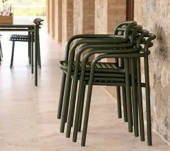 Silla con reposabrazos Bliss, Dark green