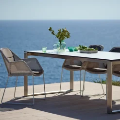 Silla con reposabrazos Breeze, White grey