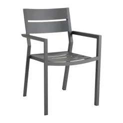 Silla con reposabrazos Delia, Anthracite