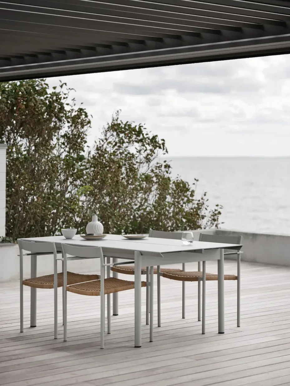 Silla con reposabrazos DK, Light grey