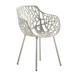 Silla con reposabrazos Forest, Powder grey