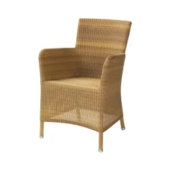 Silla con reposabrazos Hampsted weave, Natural