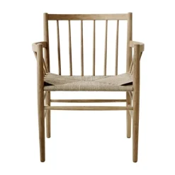 Silla con reposabrazos J82, Oak nature oiled