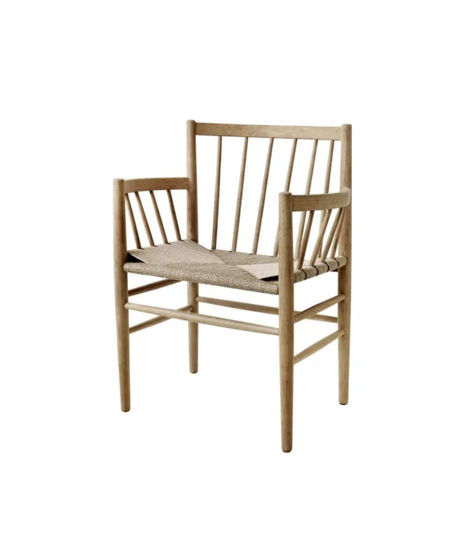 Silla con reposabrazos J82, Oak nature oiled